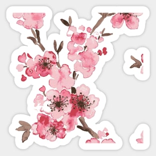 Cherry Blossom painting design Sticker